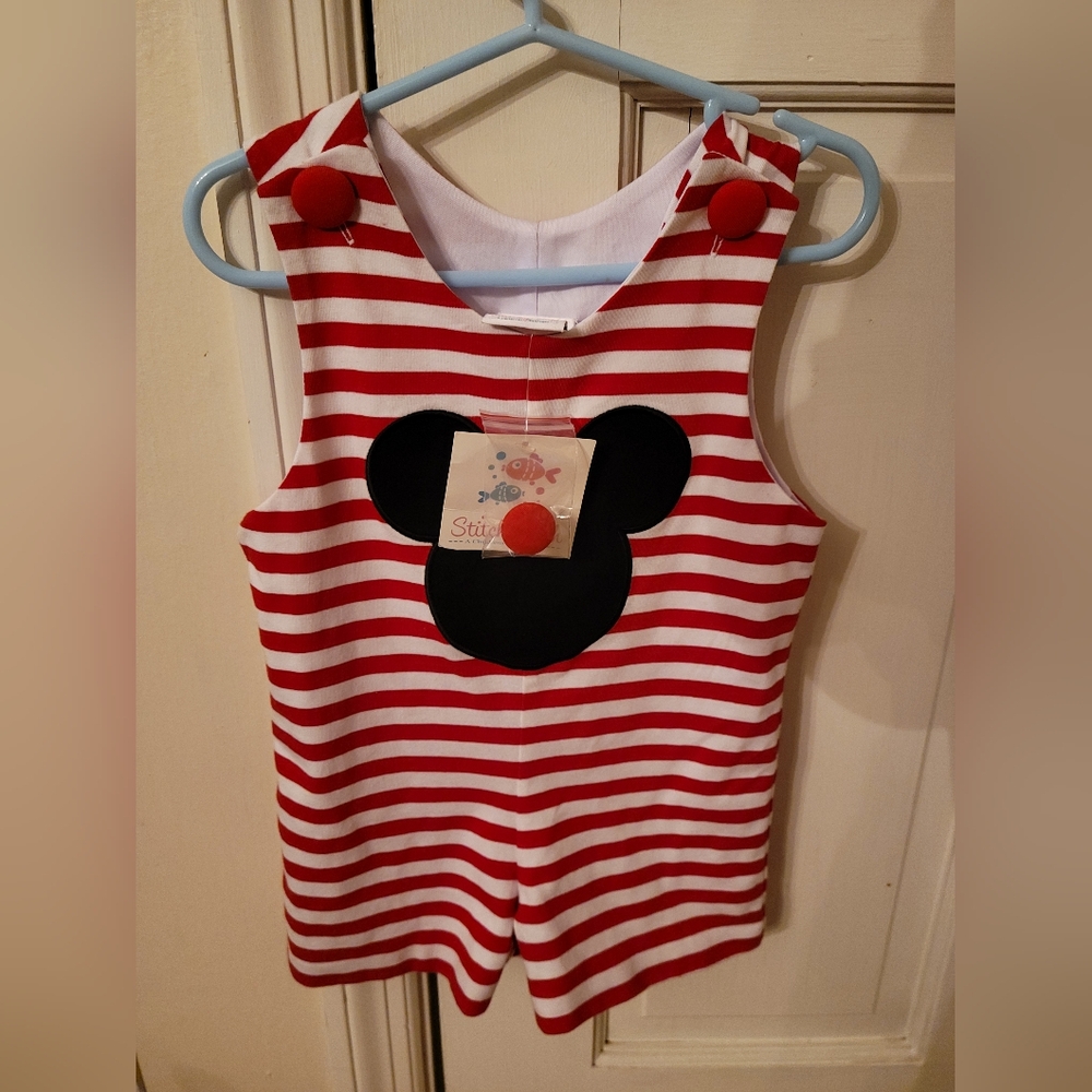 NEW Stitchy Fish Mickey Mouse Romper